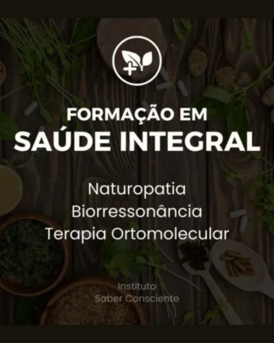 Pacote de Formação em Saúde Integral ( Ortomolecular + Naturopatia + Biorressonância quântica )